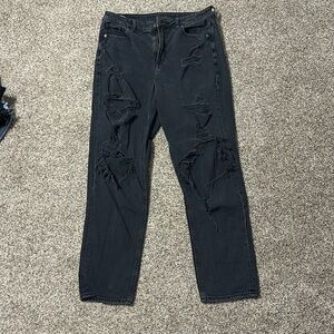 black american eagle high rise jeans (long)